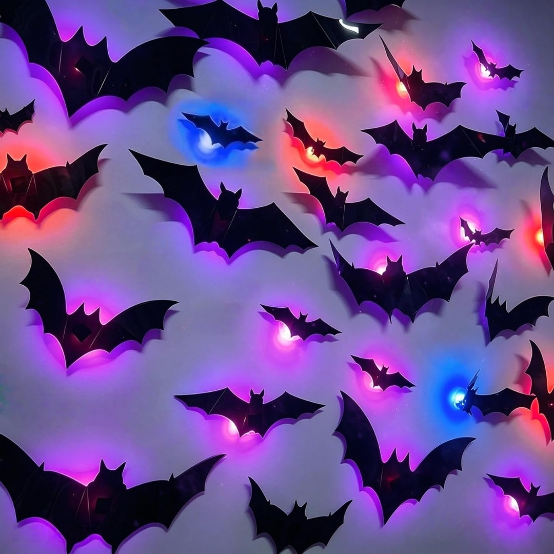 3D LED Halloween Bat Lights