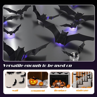 3D LED Halloween Bat Lights