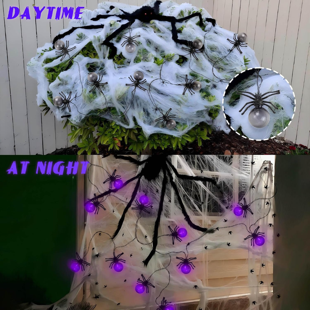 Spooky LED Spider Lights